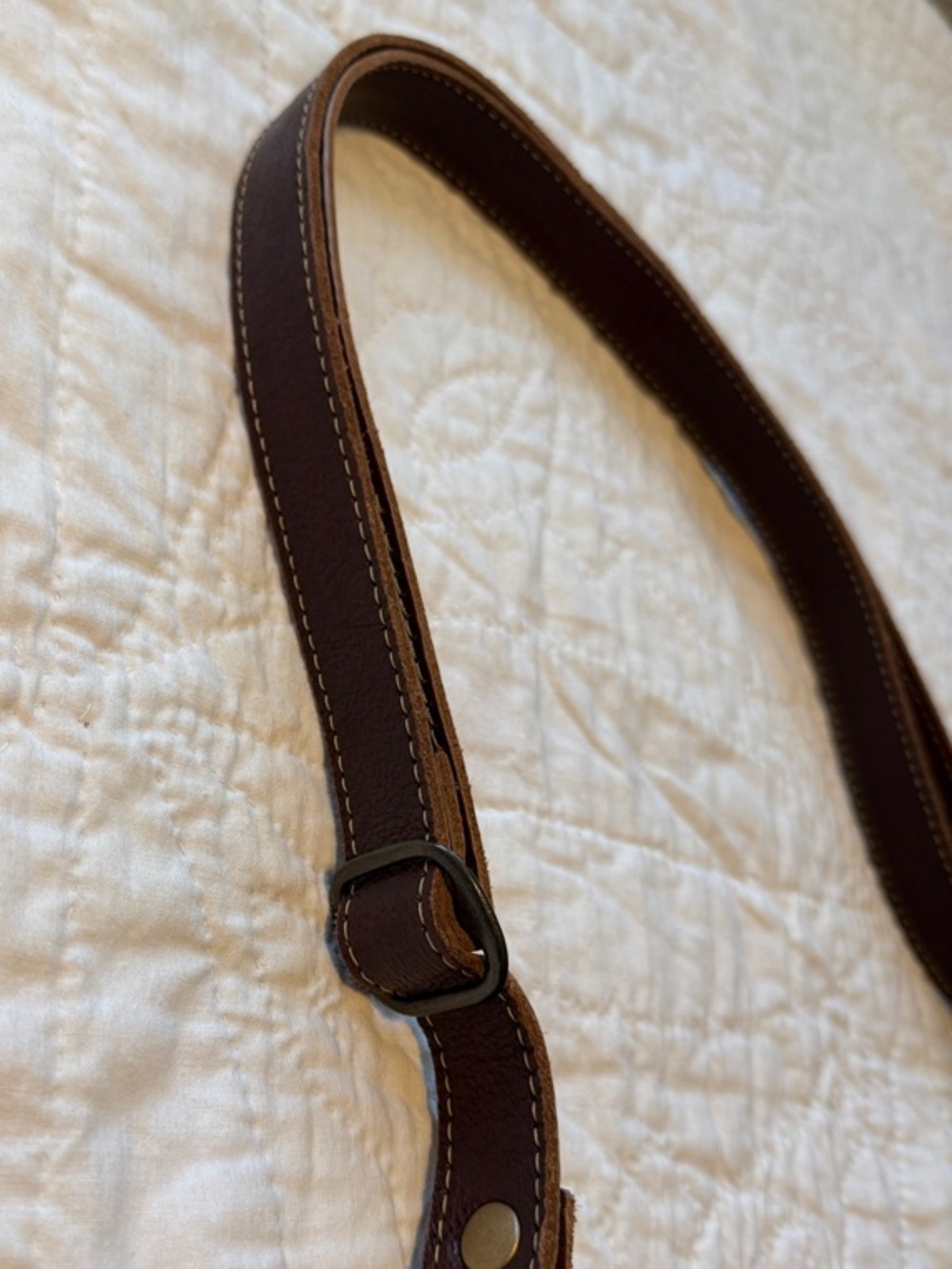 Myra Bag!!! Multicolor Canvas Shoulder Bag with Leather Trim - Picture 4 of 6